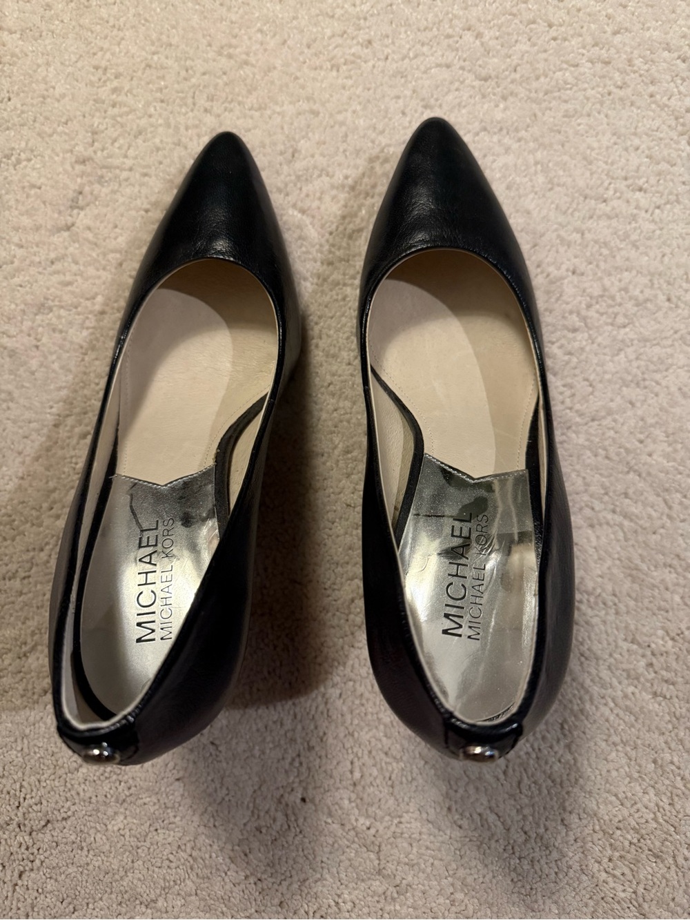 Michael Kors Black Leather Pump